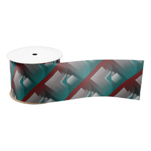 Teal burgundy grey pages satin ribbon