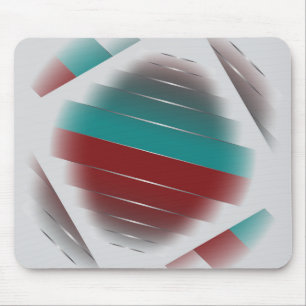 Teal burgundy spinning mouse pad