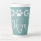 Teal Burlap Dog Mum Latte Mug