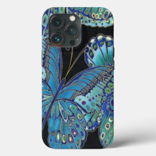 Teal Butterfly  iPhone 13 Pro Case