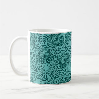 Teal Calaveras  Coffee Mug