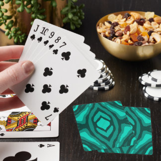 Teal Camo   Playing Cards