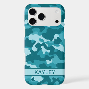 Teal Camouflage Personalised