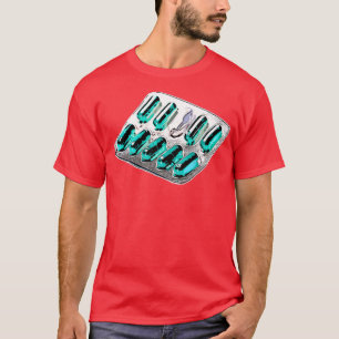 Teal capsule pills 1 T-Shirt