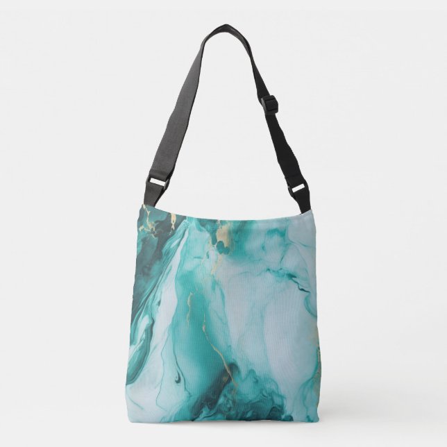 Teal Carrara Crossbody Bag (Front)
