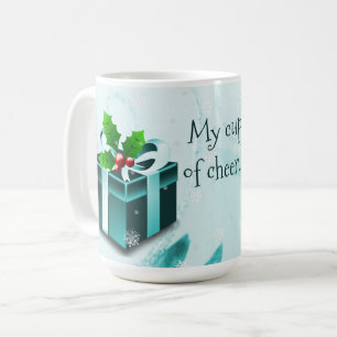 Teal Christmas Gift Coffee Mug