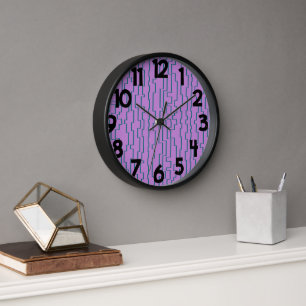 Teal Circuit Lines  Clock