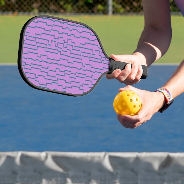Teal Circuit Lines  Pickleball Paddle (Insitu)