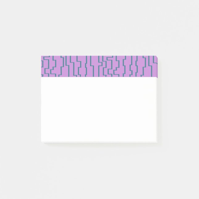 Teal Circuit Lines  Post-it Notes (Front)