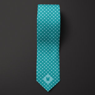 Teal Cog Casual Tie