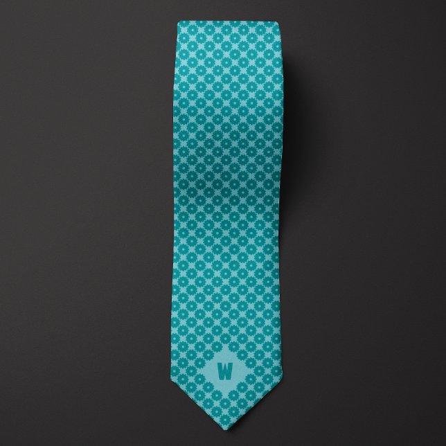 Teal Cog Casual Tie (Creator Uploaded)
