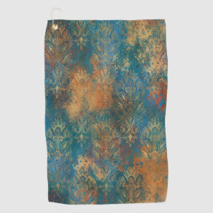 Teal Cooper Patina     Golf Towel