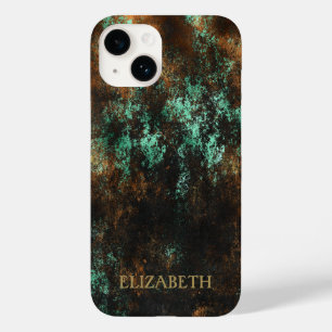 Teal Cooper Patina Metallic Case-Mate iPhone 14 Case