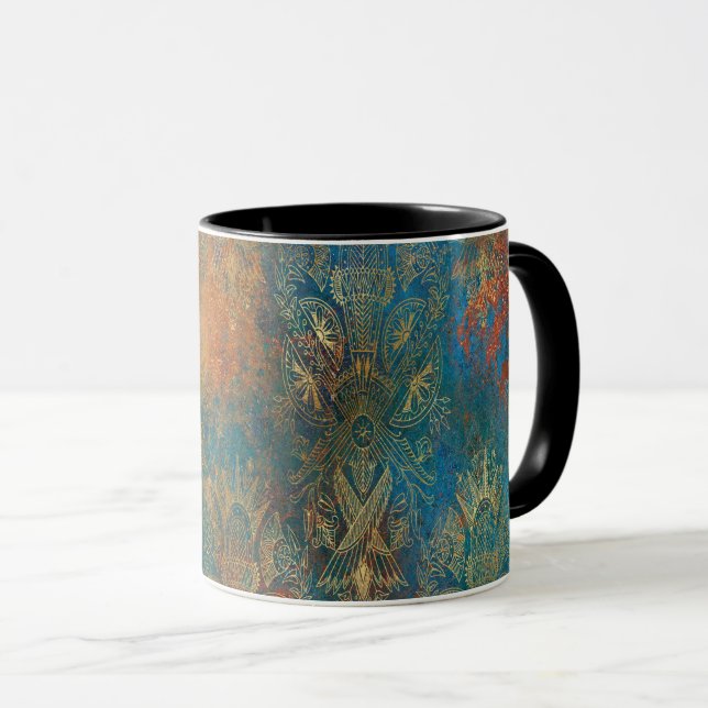 Teal Cooper Patina     Mug (Front Right)