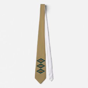 Teal & Copper Retro Diamond Trio Tie