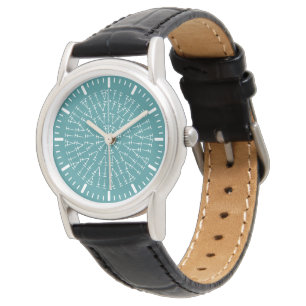 Teal Crochet Chart Watch