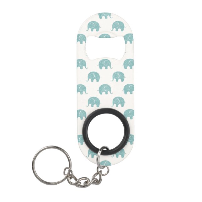 Teal Cute Elephant Pattern (Front)