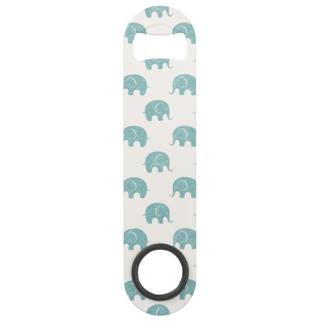 Teal Cute Elephant Pattern (Front)