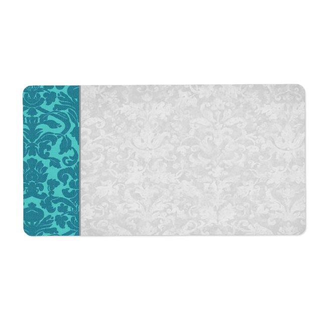 Teal Damask Wedding (Front)