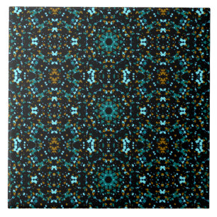 Teal Dazzle Ceramic Tile