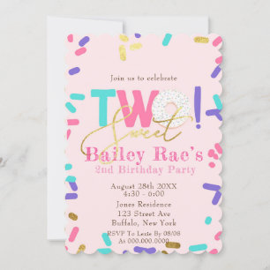 Teal Denim Doughnuts & Sprinkles 2nd Birthday Part