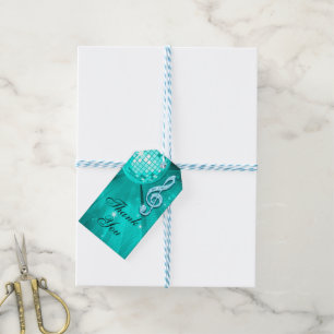 Teal Disco Ball and Heels 40th Birthday Gift Tags