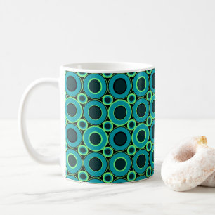 Teal Doughnut With Mint  Coffee Mug