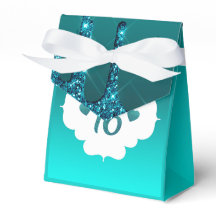 Teal Dripping Glitter Sweet 16