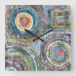 Teal Driven Wall Clock