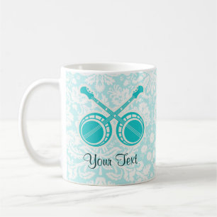Teal Duelling Banjos Coffee Mug