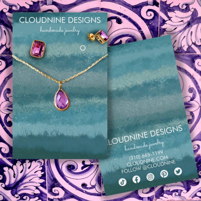 Teal Earring Necklace Jewellery Display Card Icons (Creator Uploaded)