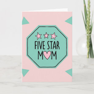 Teal Emblem Mothers Day Card