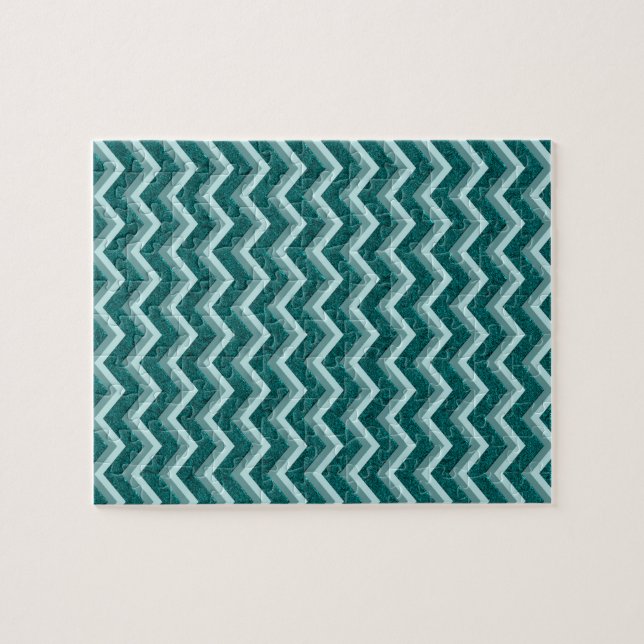 Teal Embossed Foil Jigsaw Puzzle (Horizontal)