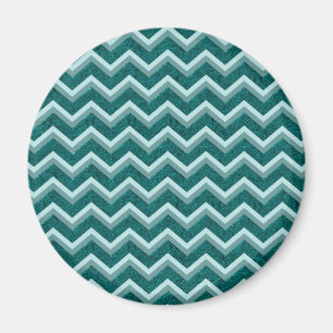 Teal Embossed Foil Magnet