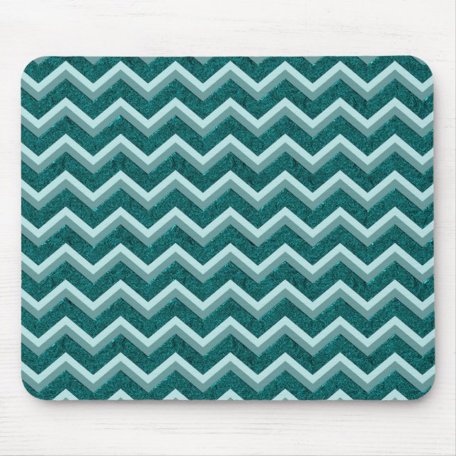 Teal Embossed Foil Mouse Pad (Front)
