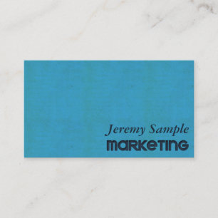 Teal Engraved Business Card