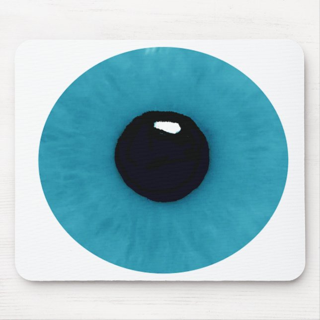 Teal Eyeball Mouse Pad (Front)