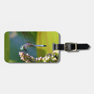 Teal eyed Dragonfly Luggage Tag