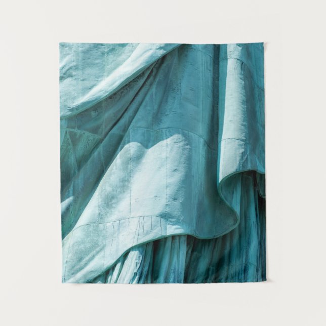 Teal fabric cover tapestry (Front)