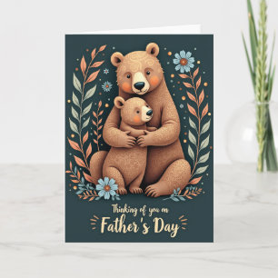 Teal Fathers Day Forest Love Card