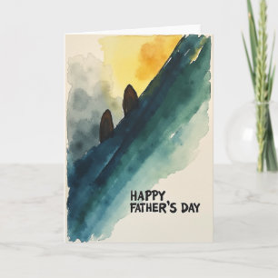 Teal Fathers Day Landscape Card