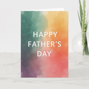 Teal Fathers Day Themed Card