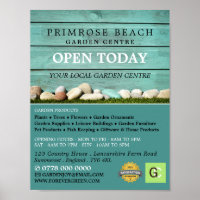 Teal Fence, Garden Center, Horticulturist