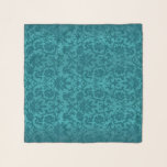 Teal Floral Damask Scarf<br><div class="desc">Scarf. Featured in a teal damask pattern. Made with high resolution vector and/or digital graphics for a professional print. NOTE: (THIS IS A PRINT. All zazzle product designs are "prints" unless otherwise stated under "About This Product" area) The design will be printed EXACTLY like you see it on the screen...</div>