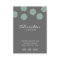 teal flower business cards
