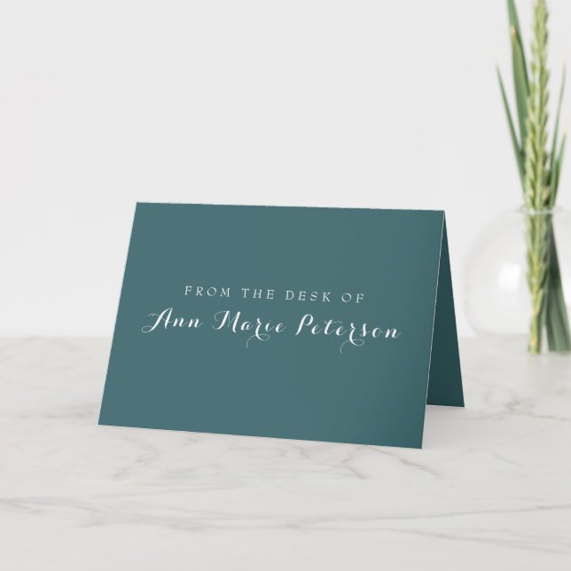 Teal Folded Notecard (Front)