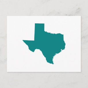 Teal for Texas Postcard
