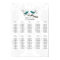 Teal Forest Love Bird Seating Chart