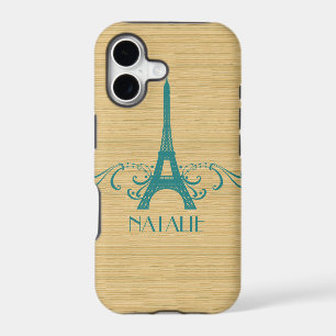 Teal French Flourish BT iPhone 5 Case