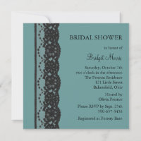 Teal French Lace Bridal Shower 2